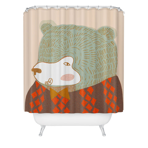 Mummysam Mr Bear Shower Curtain