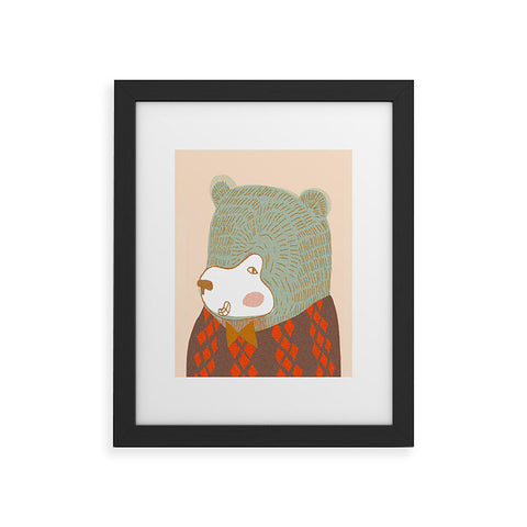 Mummysam Mr Bear Framed Art Print