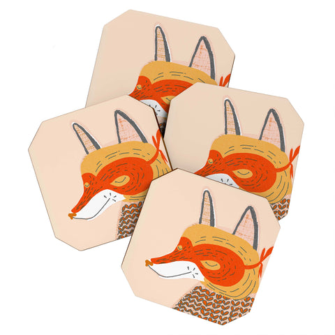 Mummysam Mr Fox Coaster Set