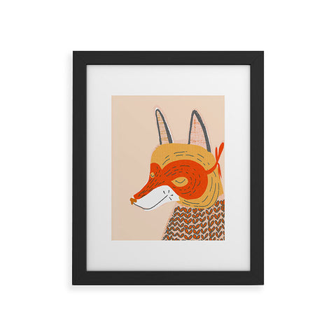 Mummysam Mr Fox Framed Art Print