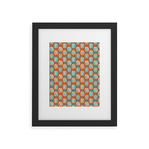 Mummysam Orange Pomegranate Framed Art Print