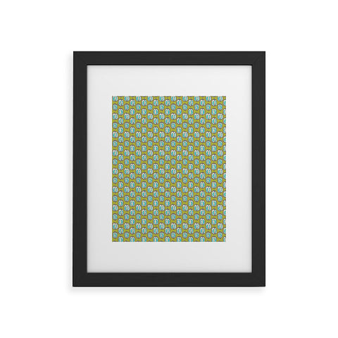 Mummysam Pomegranate Gray Framed Art Print