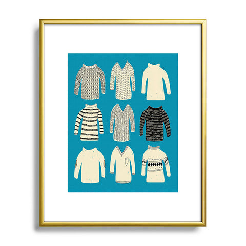 Mummysam Sweaters Metal Framed Art Print