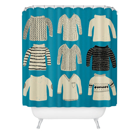 Mummysam Sweaters Shower Curtain