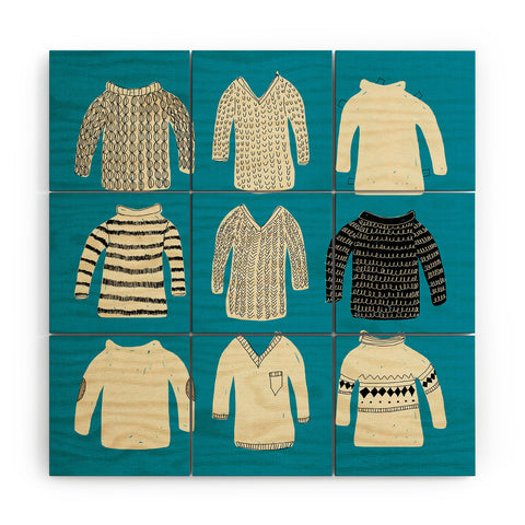 Mummysam Sweaters Wood Wall Mural