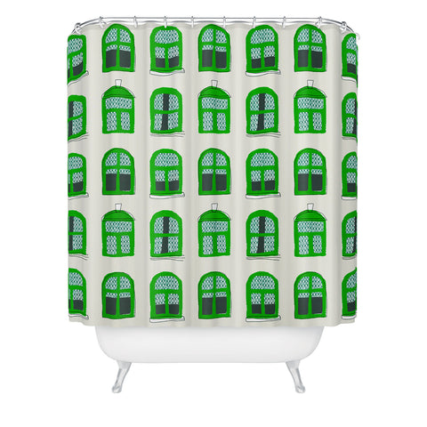 Mummysam Windows Shower Curtain