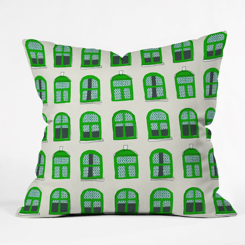 Mummysam Windows Outdoor Throw Pillow