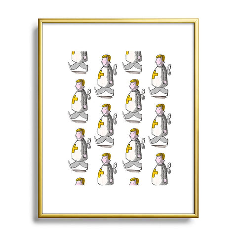 Mummysam Windup Men Metal Framed Art Print