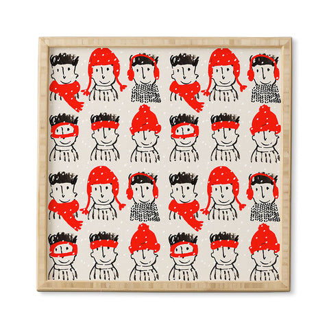 Mummysam Winter Hats Framed Wall Art