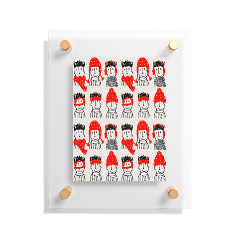 Mummysam Winter Hats Floating Acrylic Print