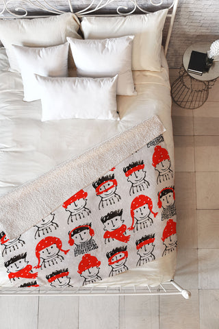 Mummysam Winter Hats Fleece Throw Blanket