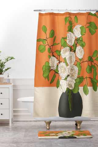 Nadja Beautiful Bouquet 05 Shower Curtain And Mat