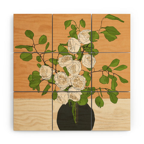 Nadja Beautiful Bouquet 06 Wood Wall Mural
