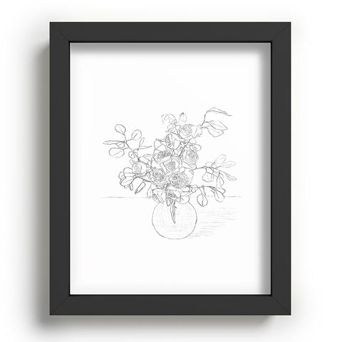 Nadja Beautiful Bouquet Line Recessed Framing Rectangle