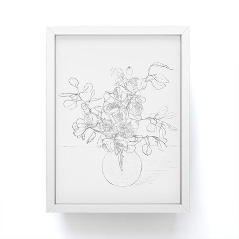 Nadja Beautiful Bouquet Line Framed Mini Art Print
