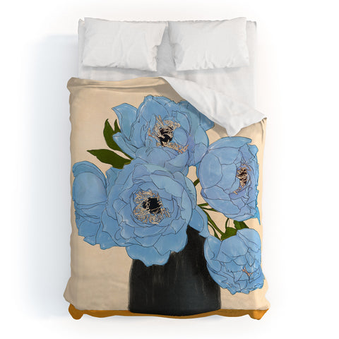 Nadja Bouquet Gift Blue Duvet Cover