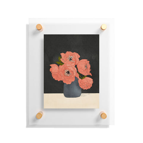 Nadja Bouquet Gift Red Floating Acrylic Print