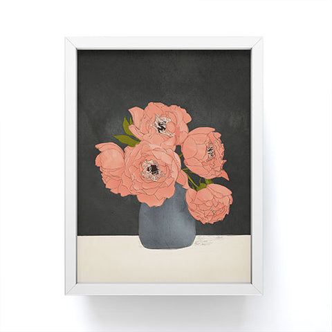 Nadja Bouquet Gift Red Framed Mini Art Print
