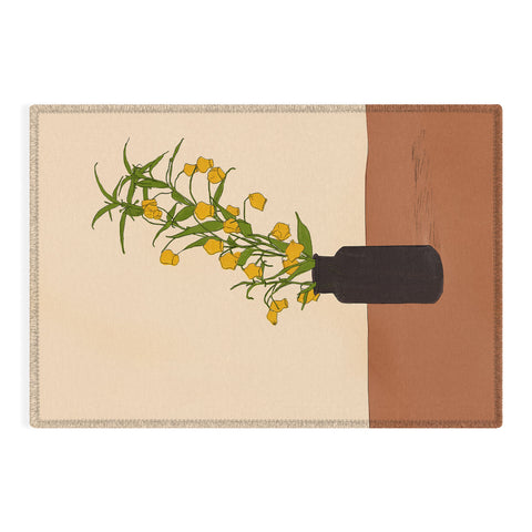 Nadja Branch Gift Terracotta Outdoor Rug