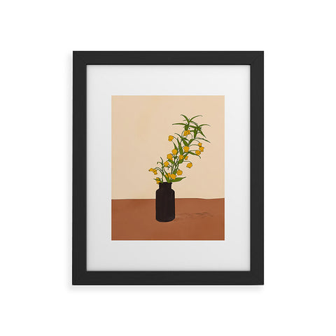 Nadja Branch Gift Terracotta Framed Art Print