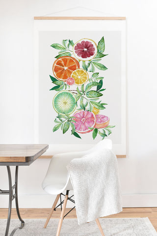 Nadja Citrus Fruit Art Print And Hanger