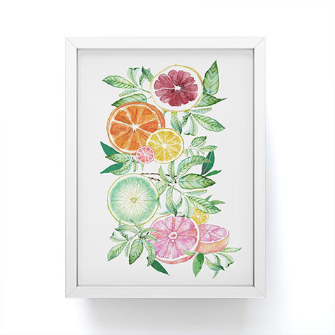 Nadja Citrus Fruit Framed Mini Art Print