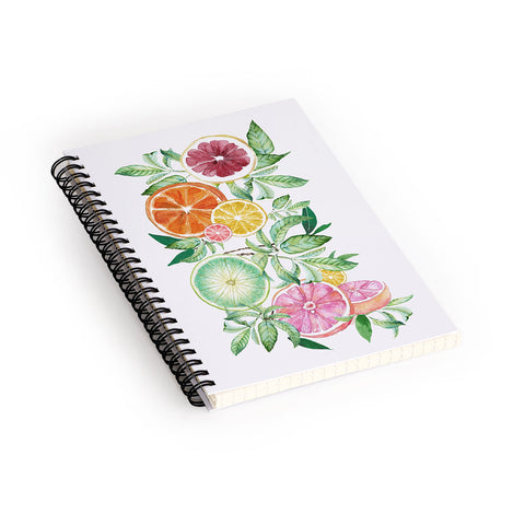 Nadja Citrus Fruit Spiral Notebook