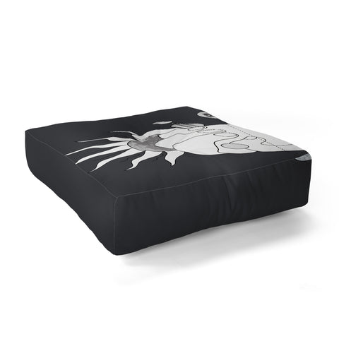 Nadja Everything Revolves Around Us II Floor Pillow Square