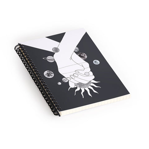 Nadja Everything Revolves Around Us II Spiral Notebook