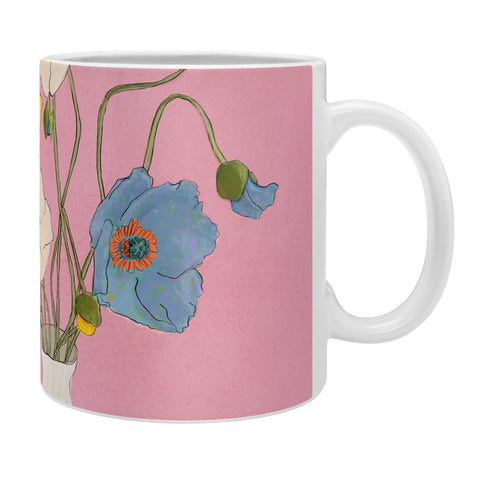 Nadja Field Wildflowers Pink Coffee Mug