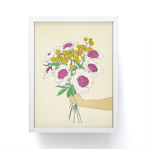 Nadja Gorgeous Bouquet Chiaro Framed Mini Art Print