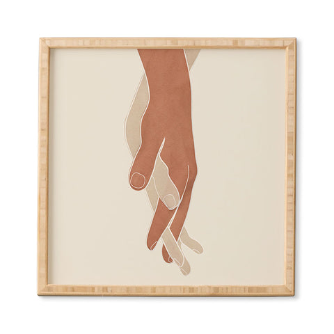 Nadja Holding Hands I Framed Wall Art
