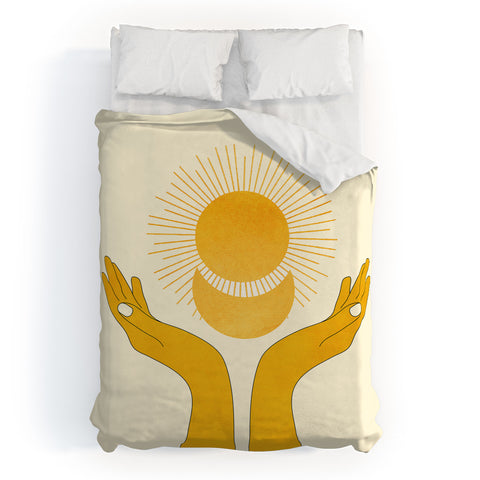 Nadja Holding The Light Duvet Cover