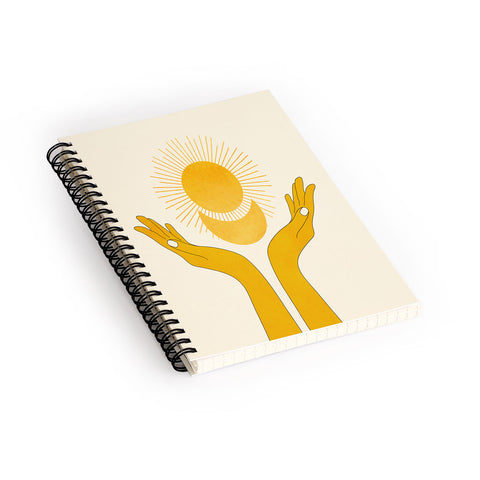 Nadja Holding The Light Spiral Notebook