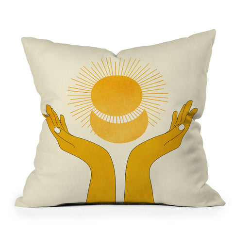 Nadja Holding The Light Throw Pillow