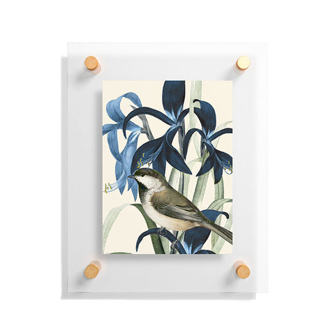 Nadja Little Bird and Flowers II Floating Acrylic Print
