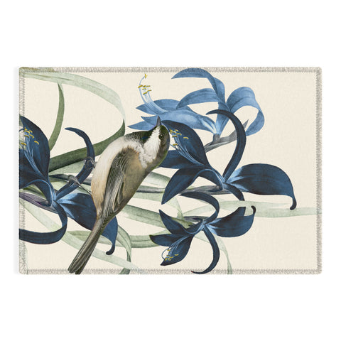 Nadja Little Bird and Flowers II Outdoor Rug
