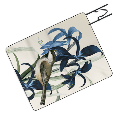 Nadja Little Bird and Flowers II Picnic Blanket