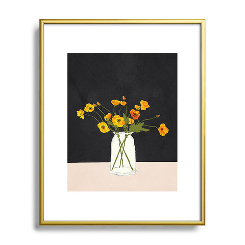 Nadja Little Gift Evening Metal Framed Art Print