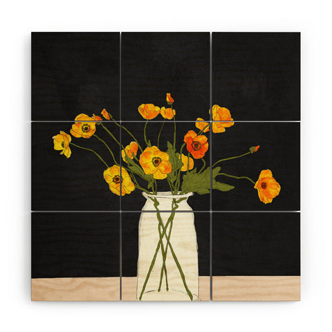 Nadja Little Gift Evening Wood Wall Mural