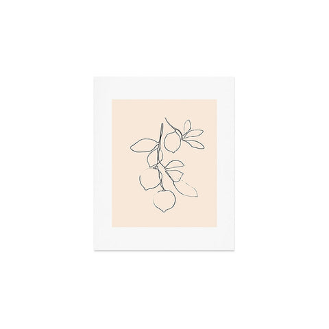 Nadja Minimal Lemons Art Print