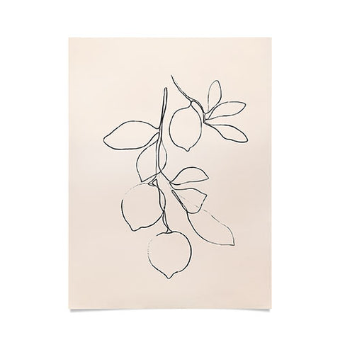 Nadja Minimal Lemons Poster