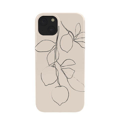 Nadja Minimal Lemons Phone Case