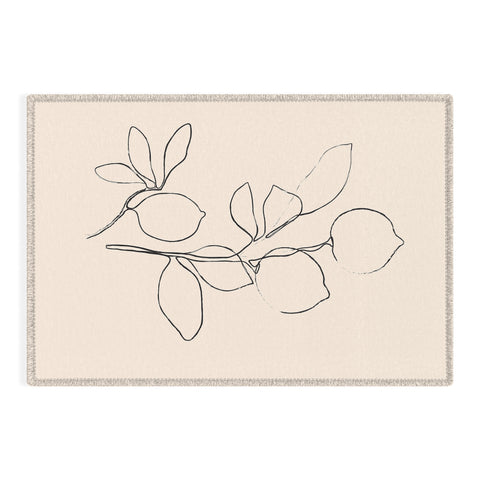 Nadja Minimal Lemons Outdoor Rug