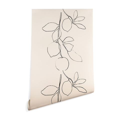 Nadja Minimal Lemons Wallpaper