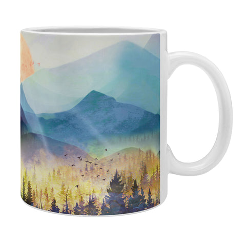 Nadja Mountain Lake Under Sunrise Coffee Mug