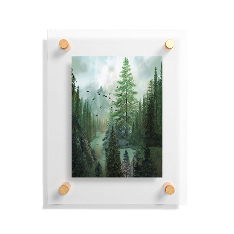Nadja Mountain Morning 2 Floating Acrylic Print