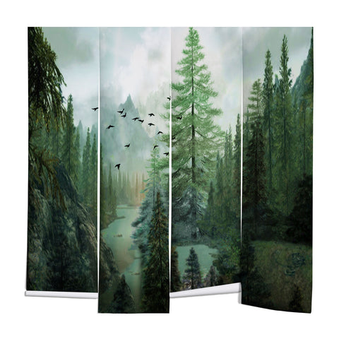 Nadja Mountain Morning 2 Wall Mural