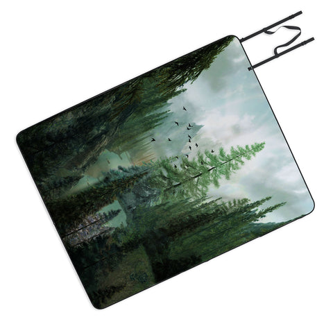 Nadja Mountain Morning 2 Picnic Blanket