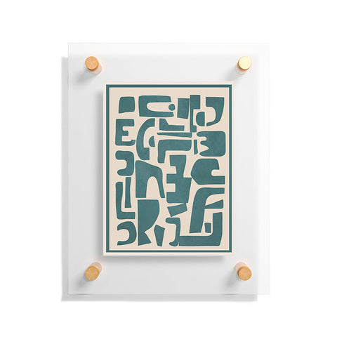 Nadja Organic Contemporary Shapes Floating Acrylic Print